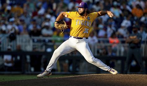 Nate Ackenhausen shines in his first start and LSU shuts out Tennessee 5-0 at College World Series